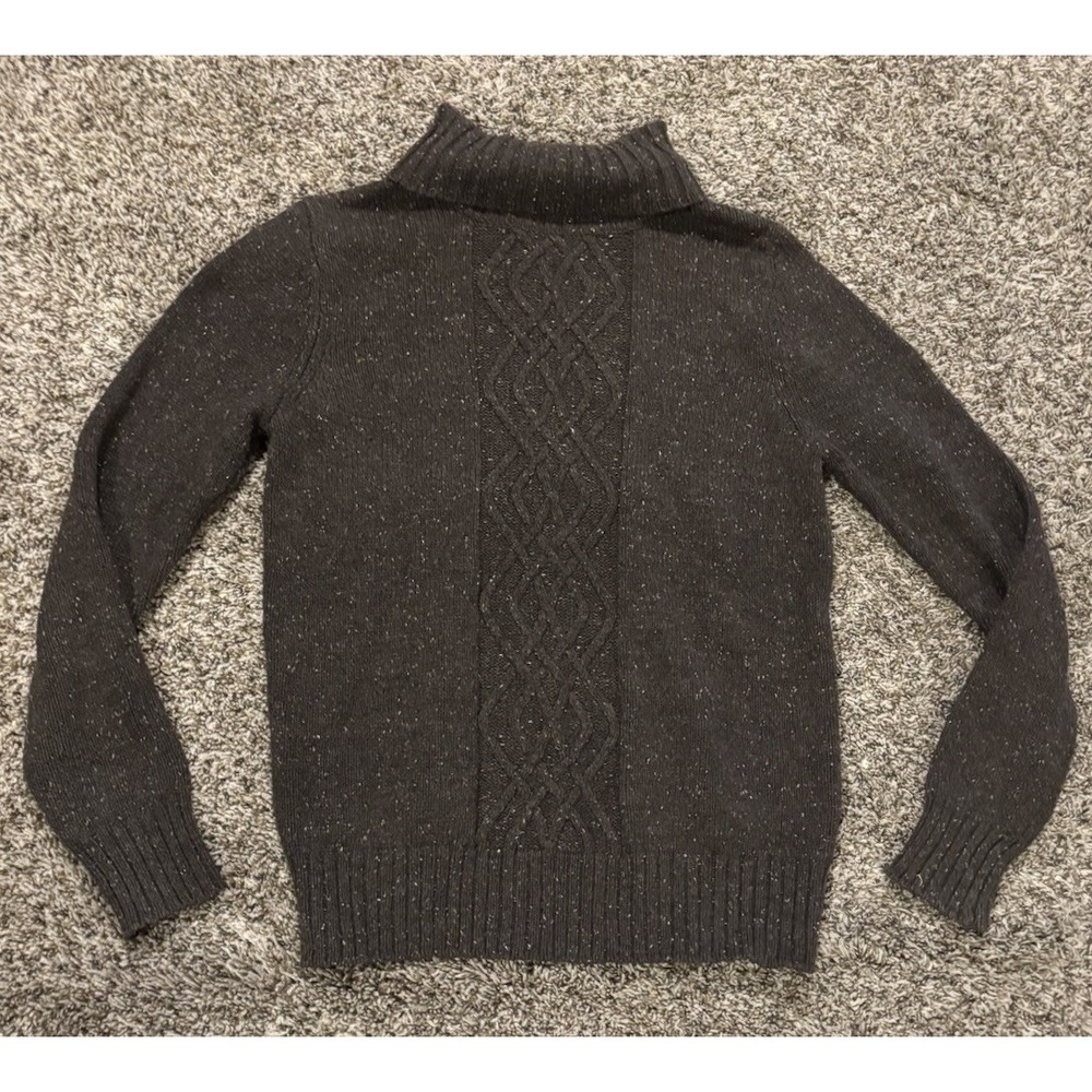 Sonoma Dark Brown Turtleneck Cable Knit Long Sleeve Sweater Women’s M